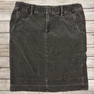 Eddie Bauer Corduroy Knee Length Fitted Skirt